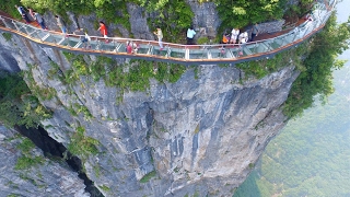 Amazing Tianmen Mountain  The Heavens Gate National Park Zhangjiajie China [upl. by Ahtiek602]