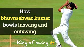 How Bhuvneshwar Kumar Bowls Perfect Inswing And Outswing balls🔥 swing bowling tips [upl. by Aryad]