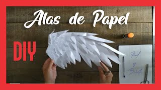 Como Hacer Alas de Papel  DIY [upl. by Atiekram]