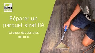 Comment réparer un parquet stratifié [upl. by Hserus]