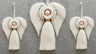 DIY ANGEL en MACRAME paso a paso  DIY Macrame Angel Tutorial Step by Step [upl. by Suoilenroc]