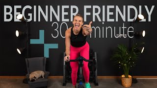 Friendliest Beginner Rhythm Indoor Cycling Class  30 minute [upl. by Pachton]