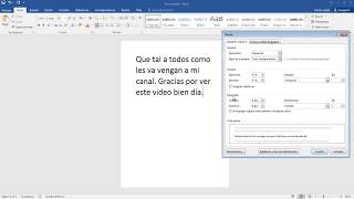 Como Poner Interlineado Doble A Una Hoja En Word 2016 [upl. by Salita]