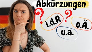 Endlich deutsche Abkürzungen verstehen Deutsch lernen b1 b2 c1 [upl. by Yelraf27]