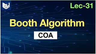 Booths algoritham in Computer Organization  Multiplication  COA  Lec31  Bhanu Priya [upl. by Hpeseoj]