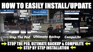 How To Install StopThePed Ultimate Backup amp Compulite Bejoijo Plugins Updated LSPDFR [upl. by Noraed]