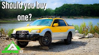 Subaru Baja Review Subarus bad little truck for off road [upl. by Ellehcal839]