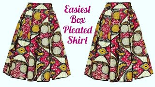 BOX PLEATED SKIRT Easiest method [upl. by Annil]