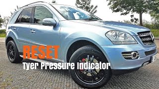 Mercedes ML M Class Reset Run Flat Indicator Tyre Pressure Low [upl. by Anailli129]