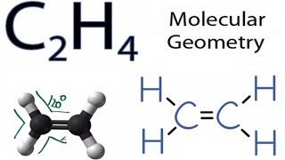 C2H4 Molecular Geometry  Shape and Bond Angles [upl. by Raycher]