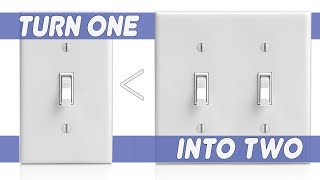 How to Add an Extra Light Switch In a One Switch Location how to replace a receptacle box [upl. by Nicko]