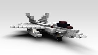 Minecraft F22 Raptor Fighter Jet Tutorial [upl. by Amej25]