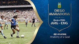 Diego Maradona Goal of the Century  Argentina v England  1986 FIFA World Cup [upl. by Loraine]