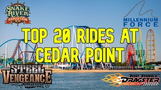 Top 20 BEST RIDES at Cedar Point 2021 [upl. by Laeria]