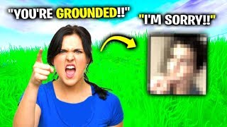 He Got Grounded From Fortnite [upl. by Atnamas]