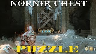 God Of War Nornir Chest Puzzle  Midgard  The Mountain [upl. by Aikenahs607]