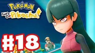 Gym Leader Sabrina  Pokemon Lets Go Pikachu and Eevee  Gameplay Walkthrough Part 18 [upl. by Yesmar]