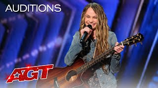 Teenager Kenadi Dodds Impresses Judges with an Original Country Song  Americas Got Talent 2020 [upl. by Violet]