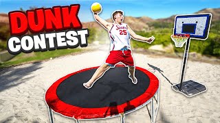 GREATEST Sand Trampoline Dunk Contest Of All Time [upl. by Chally]