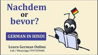 Nachdem or bevor  German Grammar in Hindi  German for intermediate B1  Learn German [upl. by Enahs]