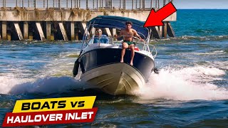 DONT BE THIS GUY AT HAULOVER  Boats vs Haulover Inlet [upl. by Peedus710]