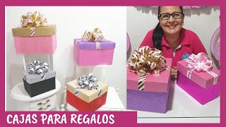 CÓMO HACER CAJAS PARA REGALO PASO A PASO Casa Carmelo [upl. by Gleeson]