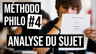 Méthodo Philo 4  4 conseils pour lANALYSE DU SUJET [upl. by Sauder238]