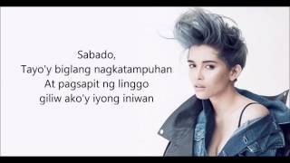 KZ Tandingan  Isang Linggong Pagibig Lyrics [upl. by Cardwell]