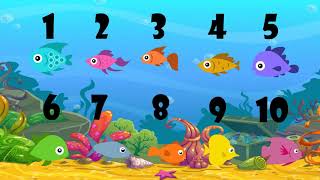 Numbers Song  12345 Once I Caught a Fish Alive with Lyrics  Nursery Rhymes  Lil Animation [upl. by Bibi]