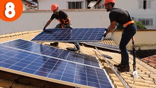 🏠 Como instalar PAINEL de ENERGIA SOLAR na TELHA COLONIAL [upl. by Chancellor]