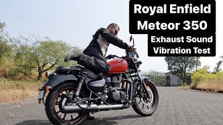 2020 Royal Enfield Meteor 350 Fireball  Exhaust Sound amp Vibration Test [upl. by Yeaton]