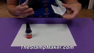 How to ReInk a 2000 Plus SelfInking Stamp [upl. by Noslen569]