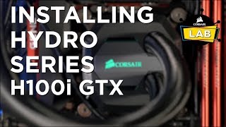 How To Install a CORSAIR Hydro Series H100i GTX or H100i v2 Liquid Cooler [upl. by Sutsugua]