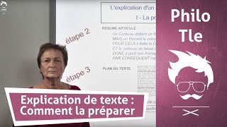 Philosophie  Terminale  Explication de texte comment la préparer en 5 étapes [upl. by Tymon]