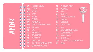 APINK PLAYLIST UPDATED 2023 [upl. by Ellyn645]