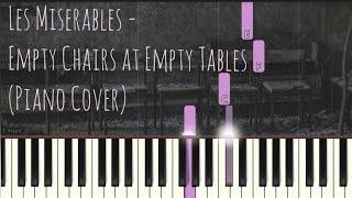 Les Miserables  Empty Chairs at Empty Tables  Piano Pop Song Tutorial [upl. by Eintroc687]