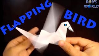 How to Make an Origami Flapping Bird  Robs World [upl. by Chester220]