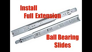 How To Install Ball Bearing Drawer Slides [upl. by Salocin450]