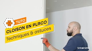 Comment monter une cloison en plaque de plâtre  Bricorama [upl. by Lapotin]