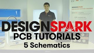 DesignSpark PCB Training  5 Schematics [upl. by Ahsitahs]