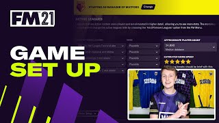 How to set up a save game in Football Manager 2021  FM21 Tutorial [upl. by Minor776]