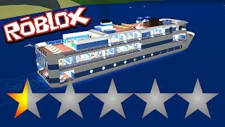 MAKING THE WORST RATED CRUISE in Cruise Ship Tycoon  Roblox [upl. by Keil387]