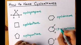 How to Name Cycloalkanes  6 Examples [upl. by Waki543]