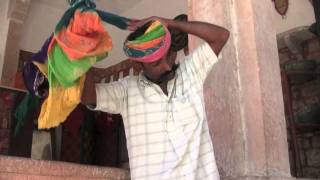 How to Wrap a Rajasthani Turban [upl. by Etnohs608]