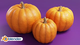 How to make Pumpkins in Blender Tutorial [upl. by Ennybor]