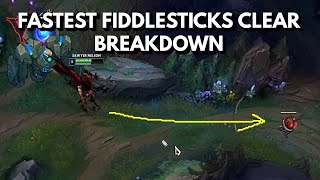 HOW TO DO THE FASTEST FIDDLESTICKS CLEAR  303 Full Clear [upl. by Dnilazor]