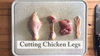 How to Cut Meat Off Chicken Legs [upl. by Eilhsa476]