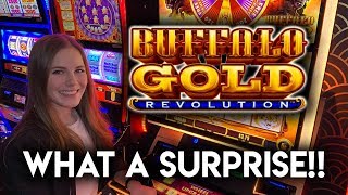 Huge Suprise Win Buffalo Gold Revolution Slot Machine [upl. by Icyak351]