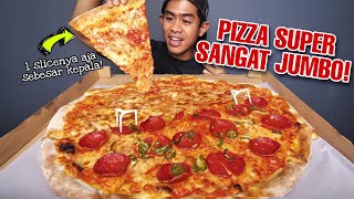 CHALLENGE MUKBANG PIZZA SUPER SANGAT JUMBO [upl. by Enetsuj144]