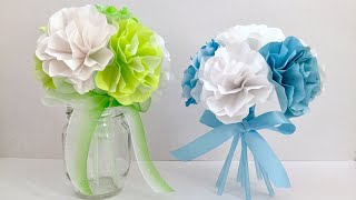 【折り紙・コピー用紙】スパイラルブーケ／【Paper Flower】Spiral bouquet [upl. by Gregoor772]